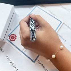 Βραχιόλι με λευκά μαργαριτάρια σε χρυσή αλυσίδα Κ14 - BR125836