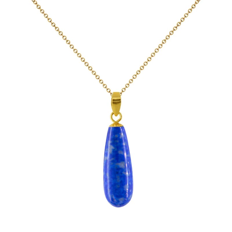 Μενταγιόν Κ18 χρυσό με lapis  - Μ318567L