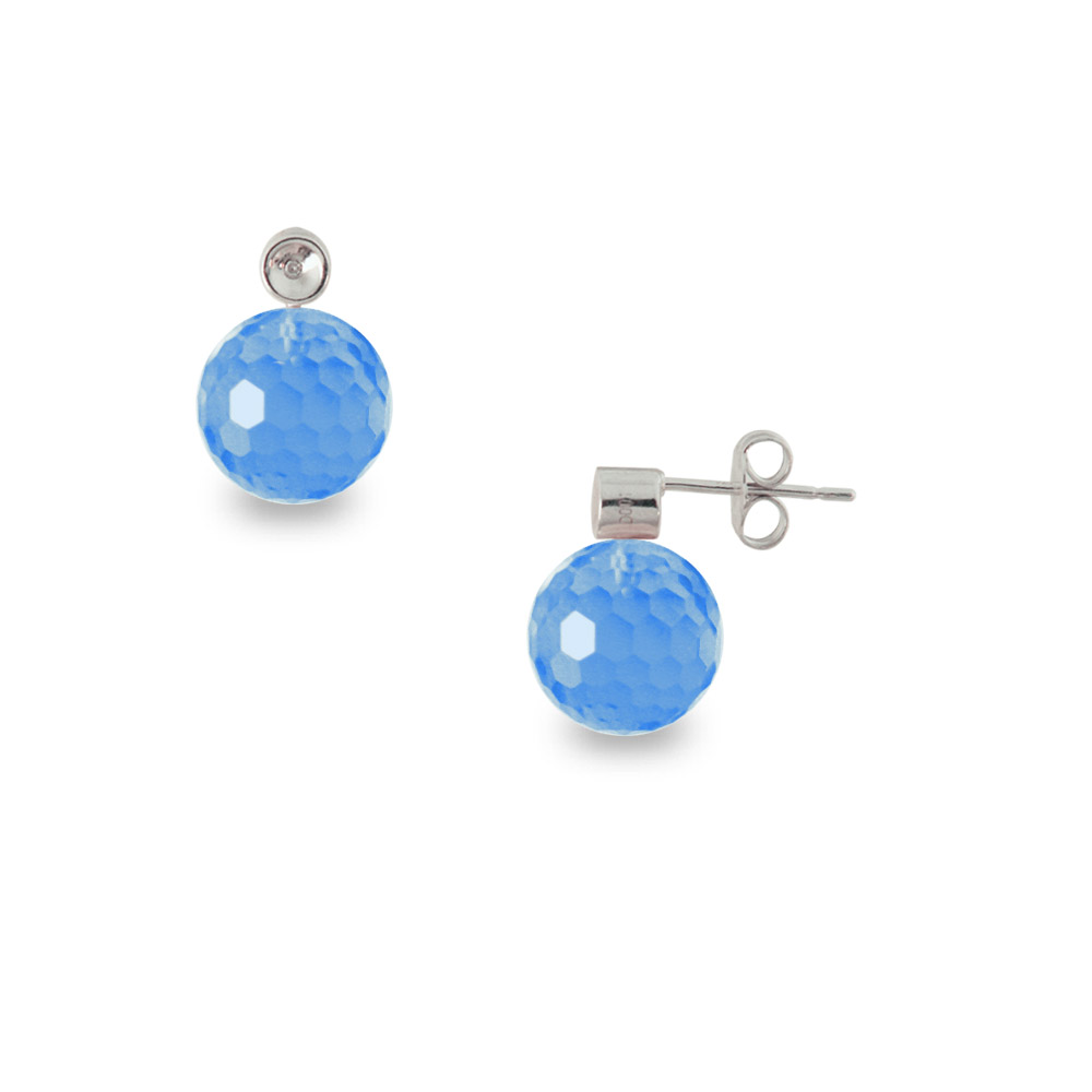 Σκουλαρίκια με μπλε τοπάζι- S121458BT Σκουλαρικια > Σκουλαρίκια με ημιπολύτιμους λίθους